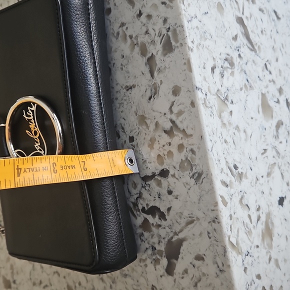 Christian Louboutin Black Crossbody/Shoulder Bag with Silver Chain Strap - Picture 15 of 16